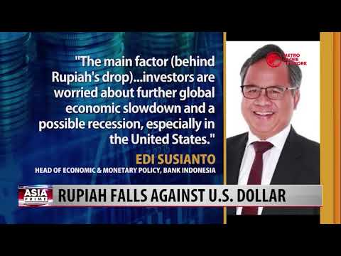 Rupiah Falls against U.S. Dollar